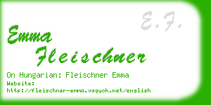 emma fleischner business card